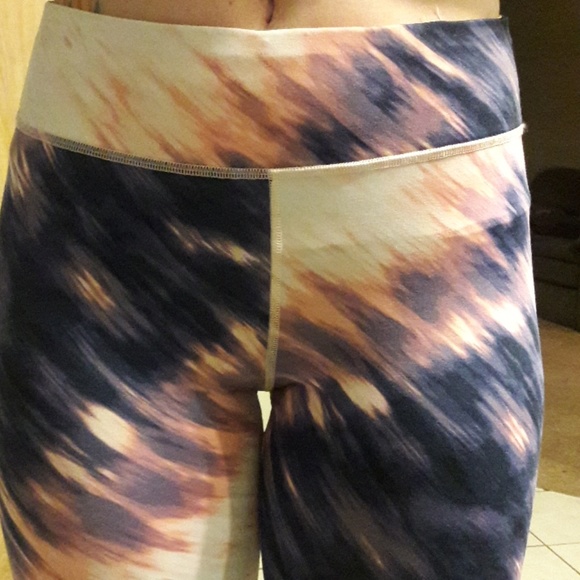 Galaxy Print Workout Pants - Picture 2 of 4